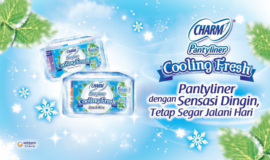 CHARM Cooling Fresh Pantyliner; Pantyliner Sensasi Dingin CHARM