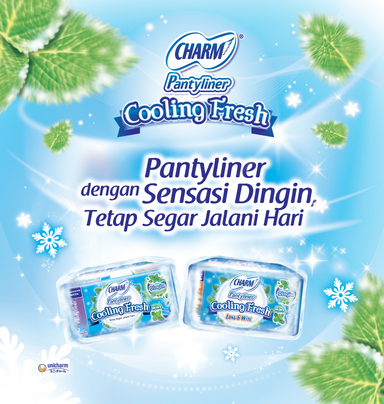 CHARM Cooling Fresh Pantyliner; Pantyliner Sensasi Dingin CHARM